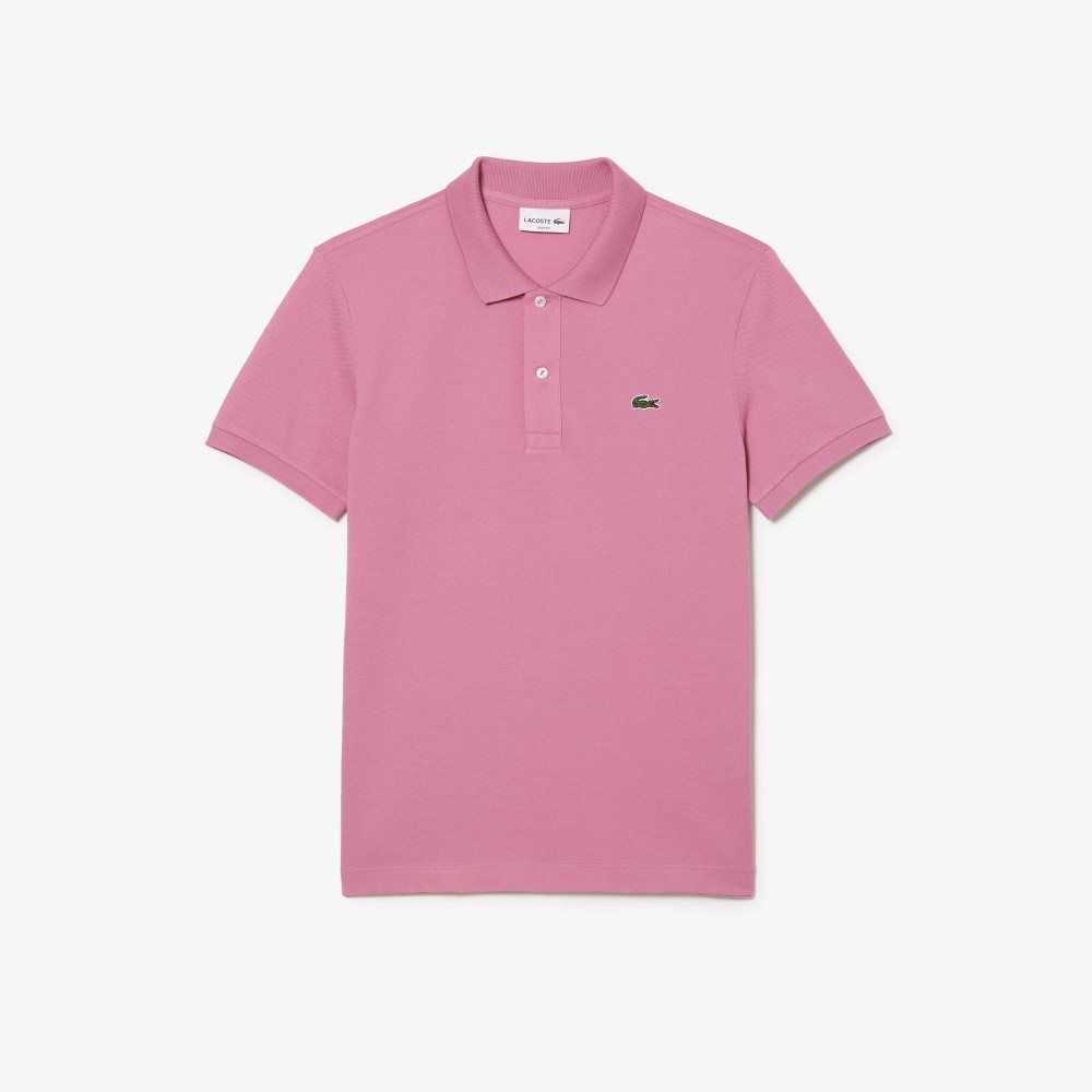 Lacoste Original L.12.12 Slim Fit Petit Pique Bomull Rosa | HYSTV-6875