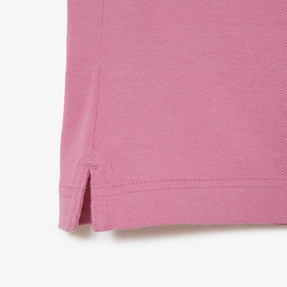 Lacoste Original L.12.12 Slim Fit Petit Pique Bomull Rosa | HYSTV-6875