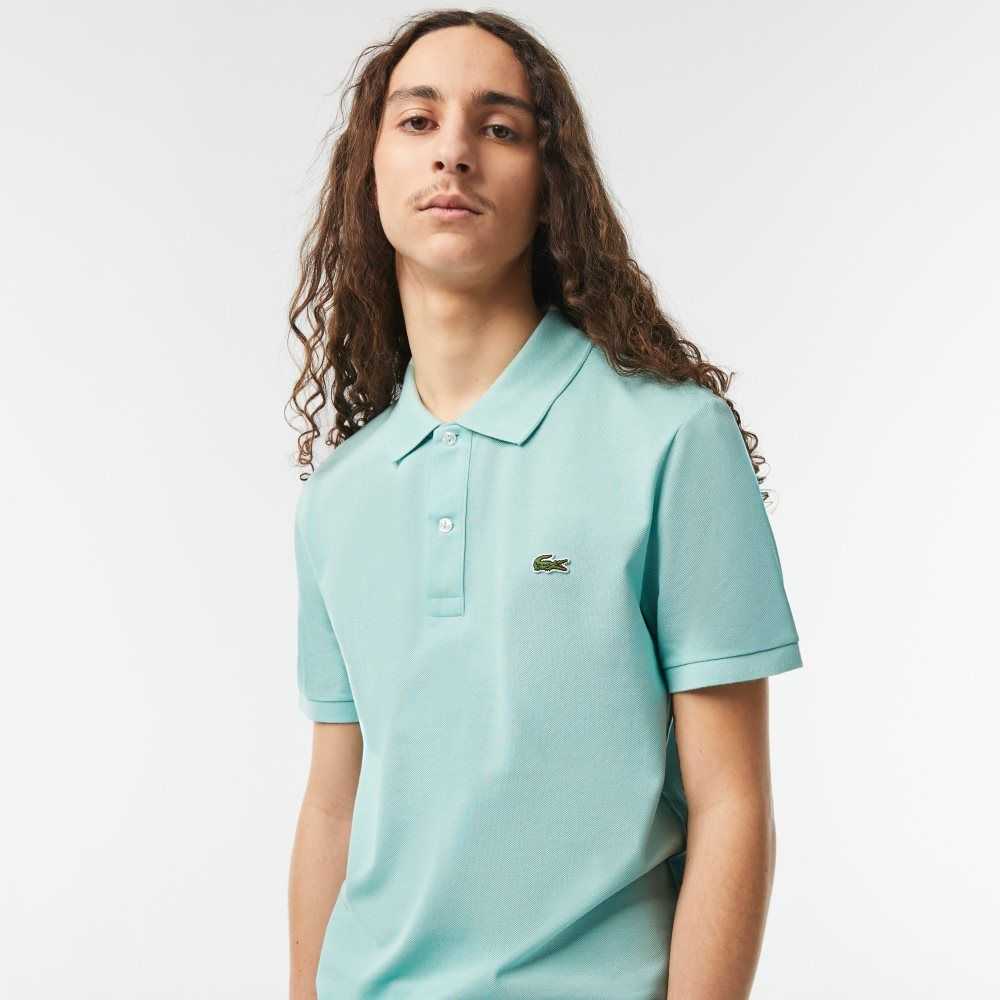 Lacoste Original L.12.12 Slim Fit Petit Pique Bomull Mintgröna | KUEHF-2130