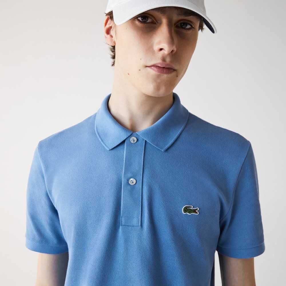 Lacoste Original L.12.12 Slim Fit Petit Pique Bomull Blå | MVNAC-9576