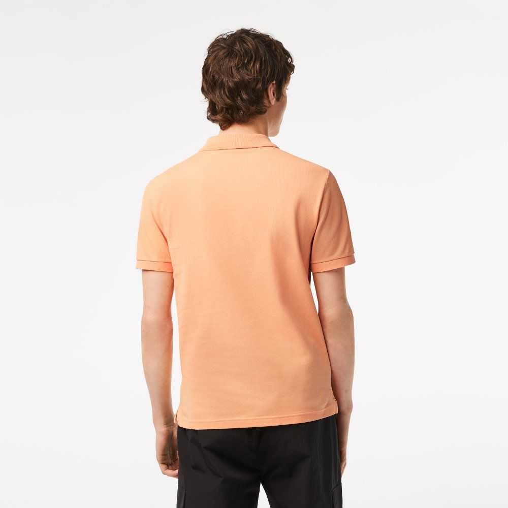 Lacoste Original L.12.12 Slim Fit Petit Pique Bomull Ljusorange | NSZBU-0623