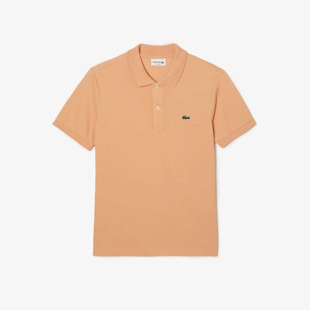 Lacoste Original L.12.12 Slim Fit Petit Pique Bomull Ljusorange | NSZBU-0623