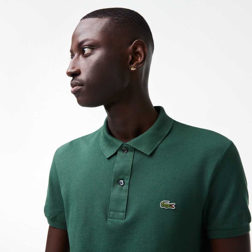 Lacoste Original L.12.12 Slim Fit Petit Pique Bomull Gröna | ONSXG-4102