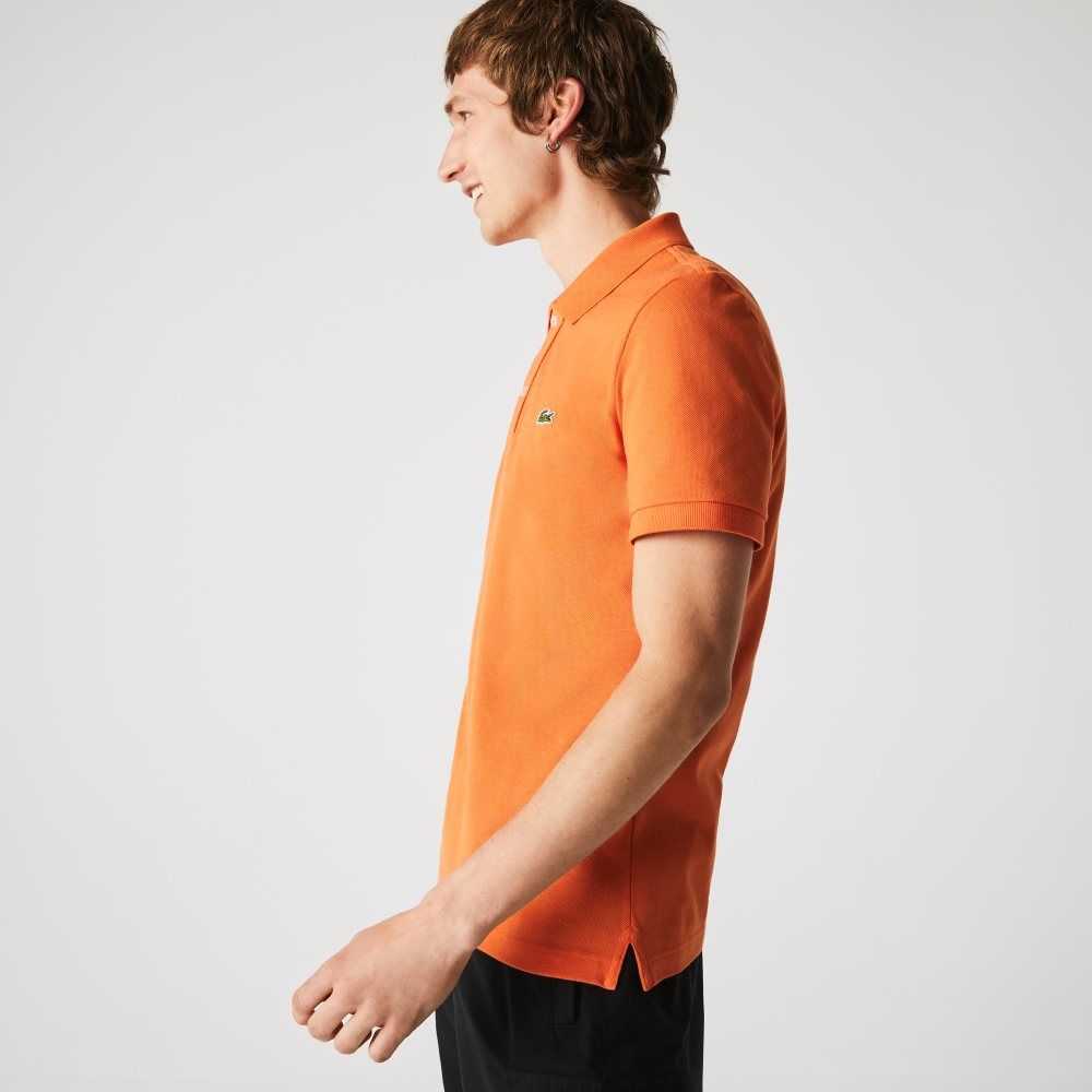 Lacoste Original L.12.12 Slim Fit Petit Pique Bomull Orange | ONYLB-4296