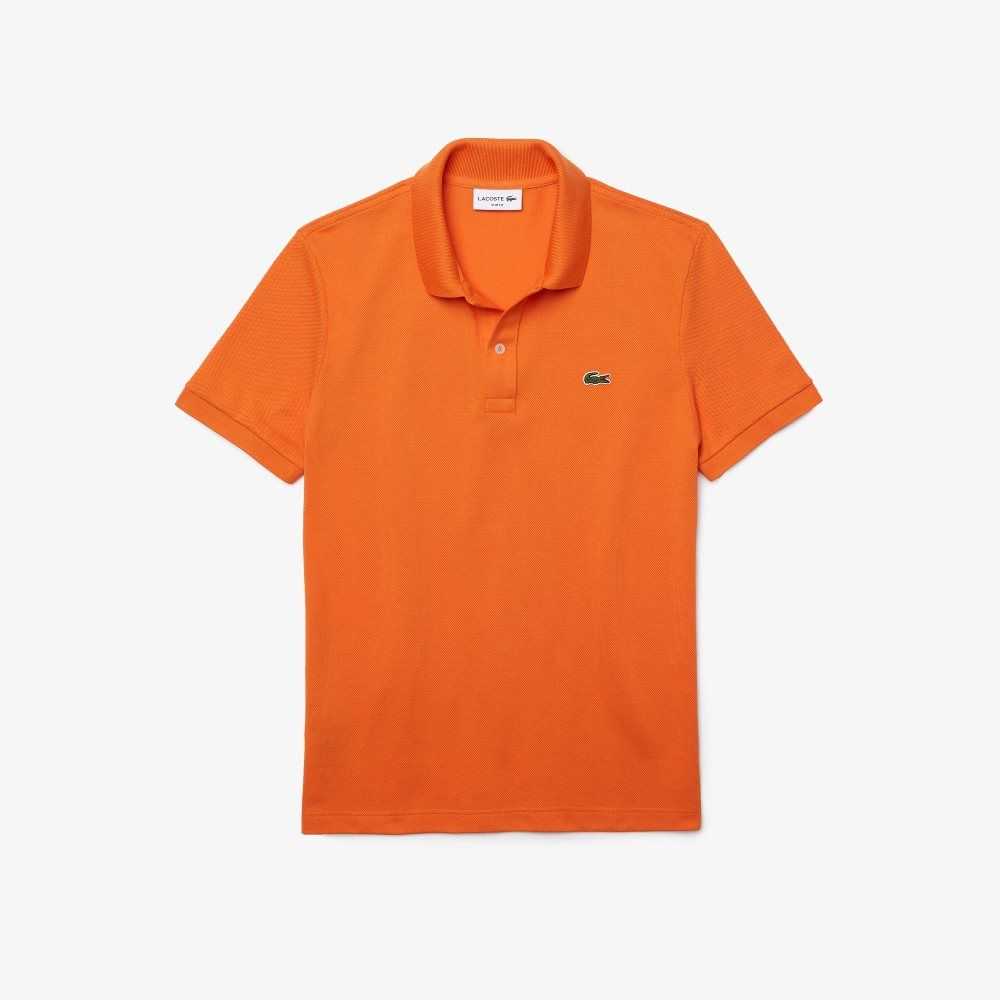 Lacoste Original L.12.12 Slim Fit Petit Pique Bomull Orange | ONYLB-4296