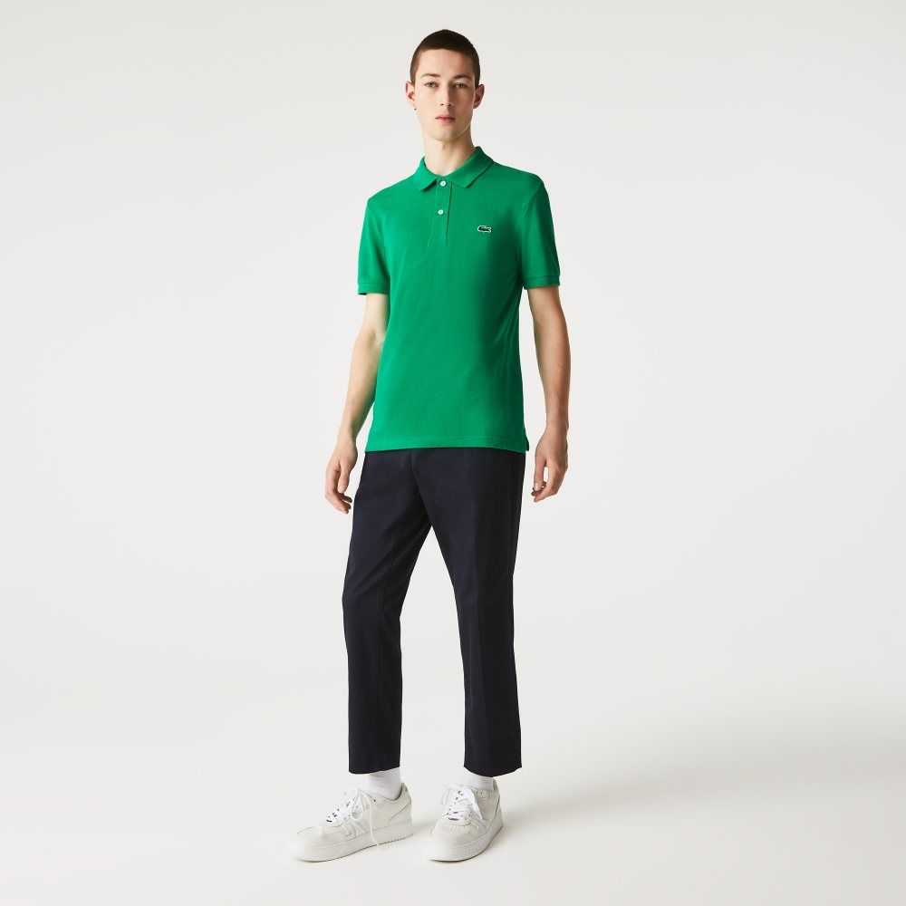 Lacoste Original L.12.12 Slim Fit Petit Pique Bomull Gröna | RIZHV-7284