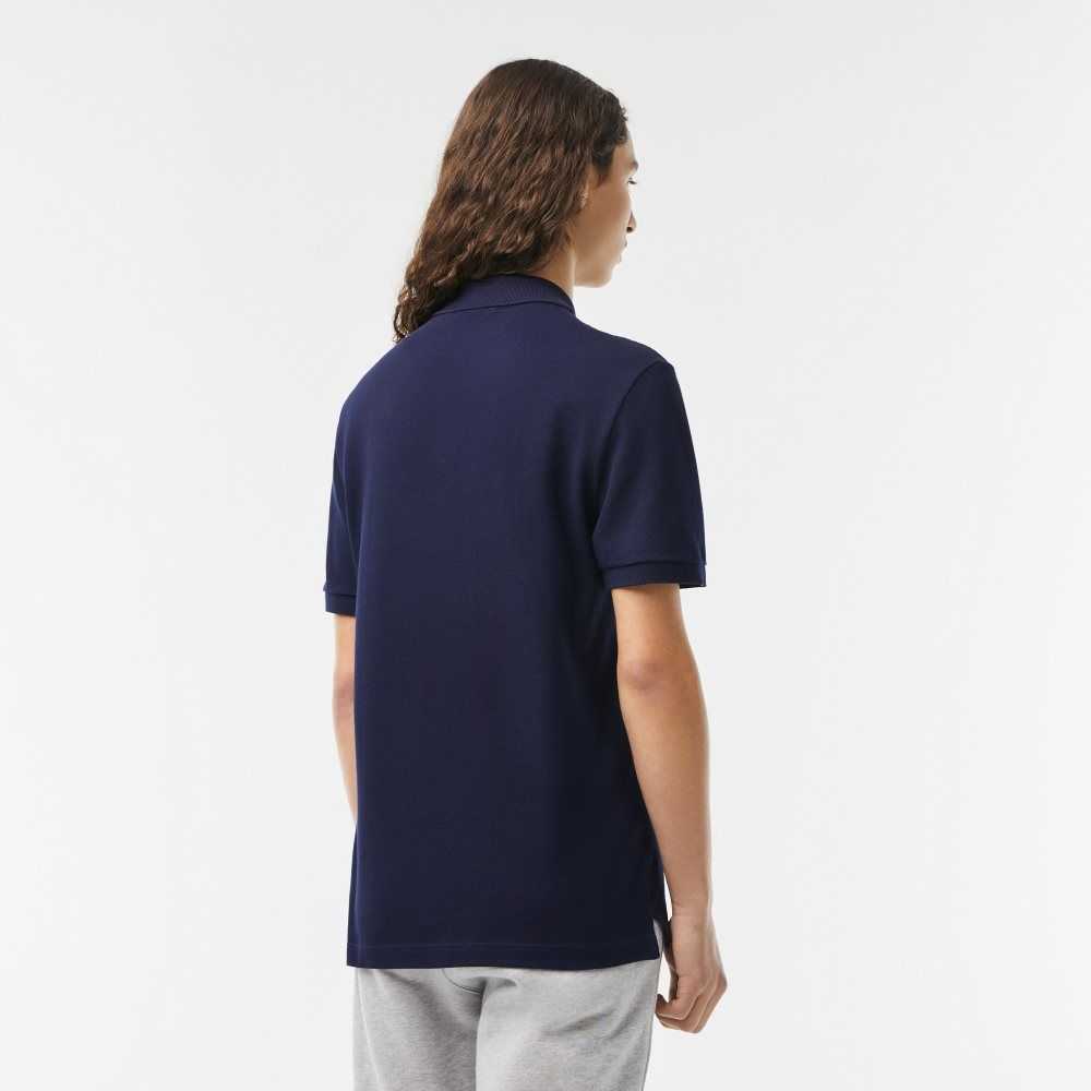 Lacoste Original L.12.12 Slim Fit Petit Pique Bomull Marinblå Blå | SNTLI-3479