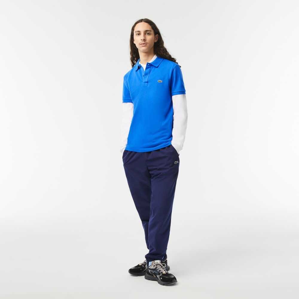 Lacoste Original L.12.12 Slim Fit Petit Pique Bomull Blå | SYALQ-0427