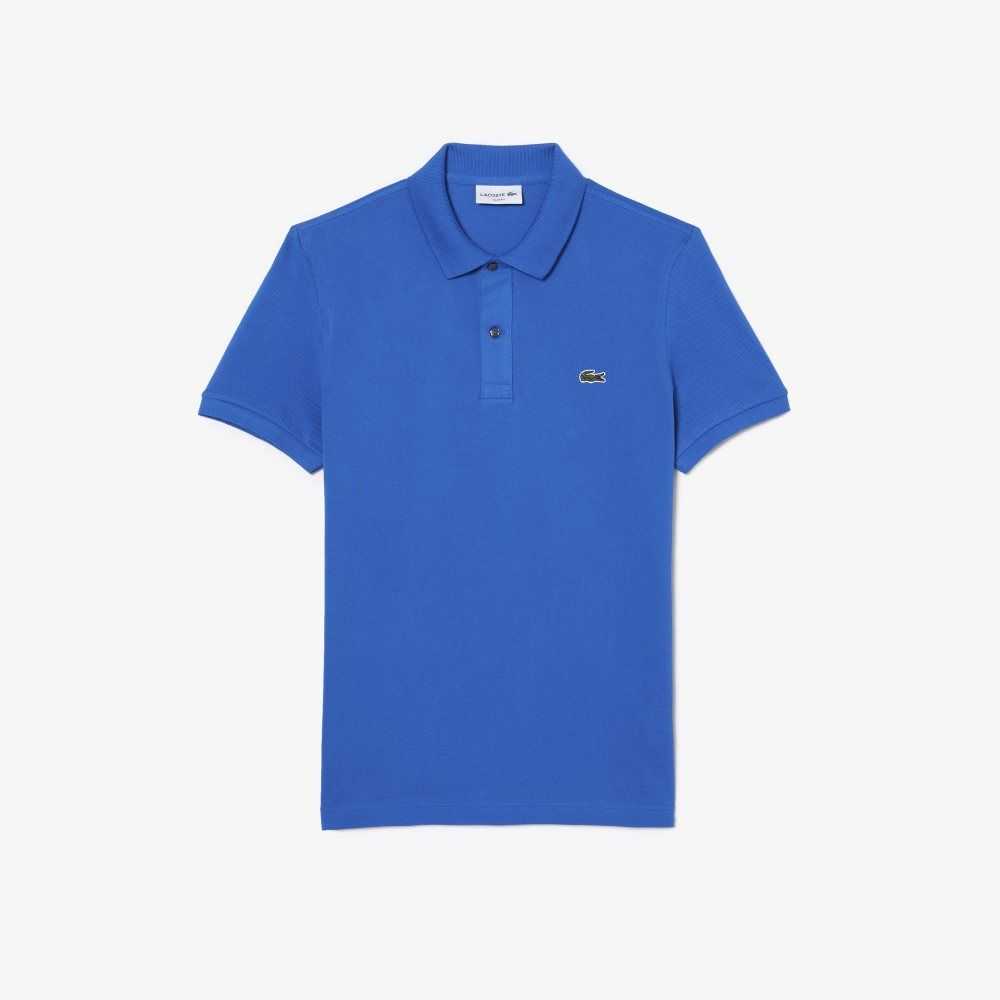 Lacoste Original L.12.12 Slim Fit Petit Pique Bomull Blå | SYALQ-0427