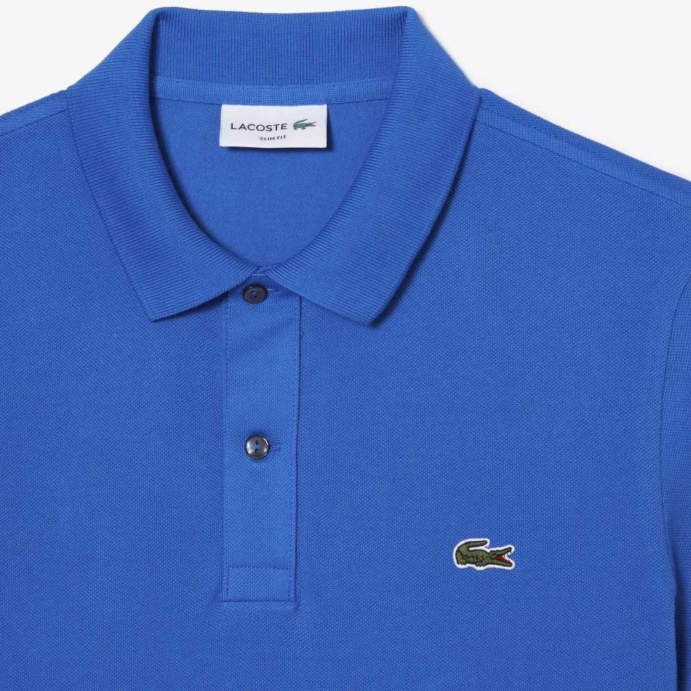 Lacoste Original L.12.12 Slim Fit Petit Pique Bomull Blå | SYALQ-0427