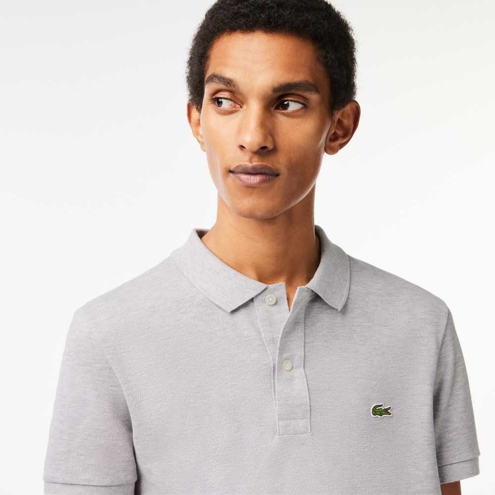 Lacoste Original L.12.12 Slim Fit Petit Pique Bomull Grå | TMOVU-8375