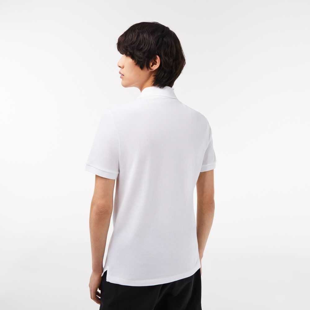 Lacoste Original L.12.12 Slim Fit Petit Pique Bomull Vita | TPZFD-8710