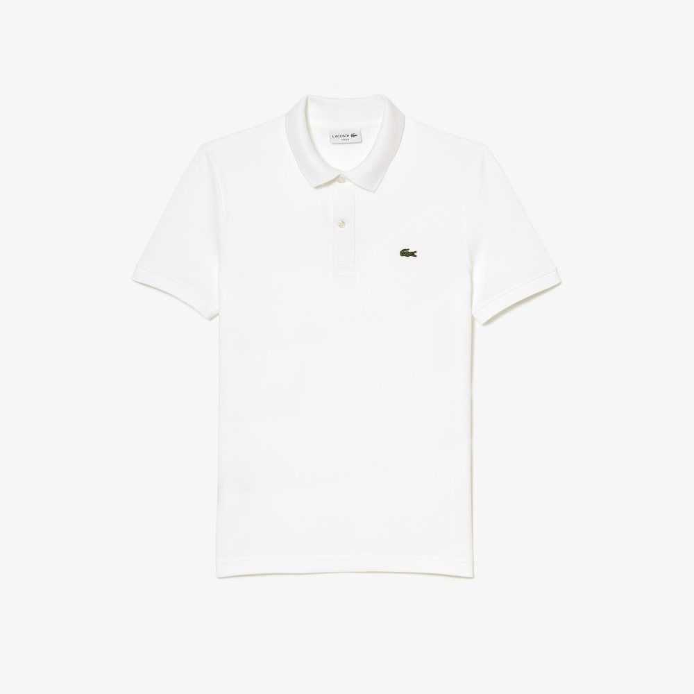 Lacoste Original L.12.12 Slim Fit Petit Pique Bomull Vita | TPZFD-8710