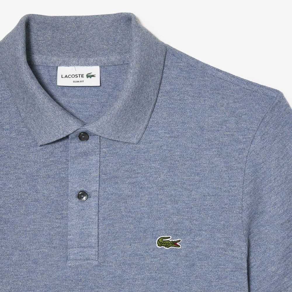 Lacoste Original L.12.12 Slim Fit Petit Pique Bomull Blå | TYJQW-2386