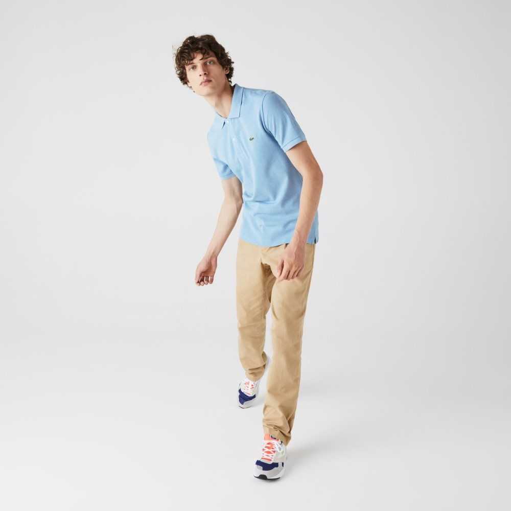 Lacoste Original L.12.12 Slim Fit Petit Pique Bomull Blå | UNAYT-5732