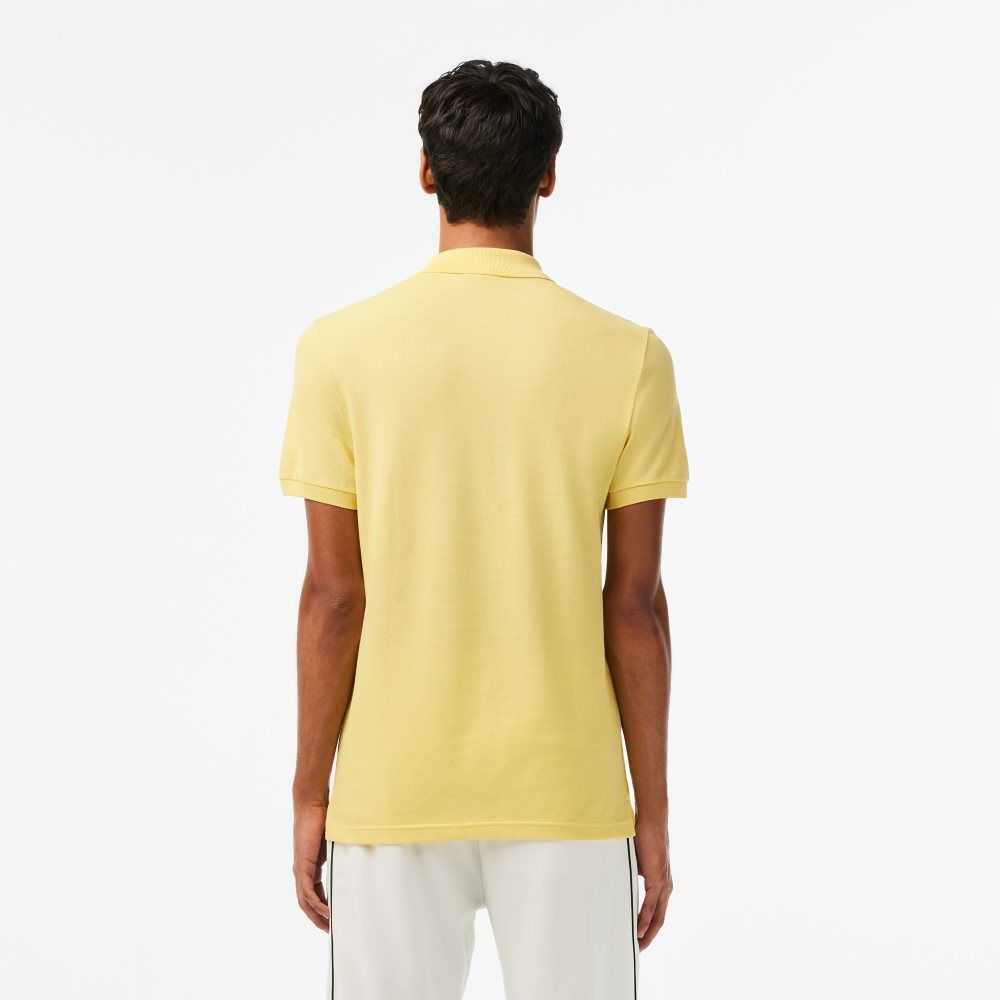 Lacoste Original L.12.12 Slim Fit Petit Pique Bomull Gula | VODSM-3591