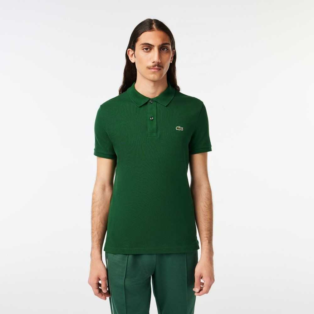 Lacoste Original L.12.12 Slim Fit Petit Pique Bomull Gröna | WDGHY-5034