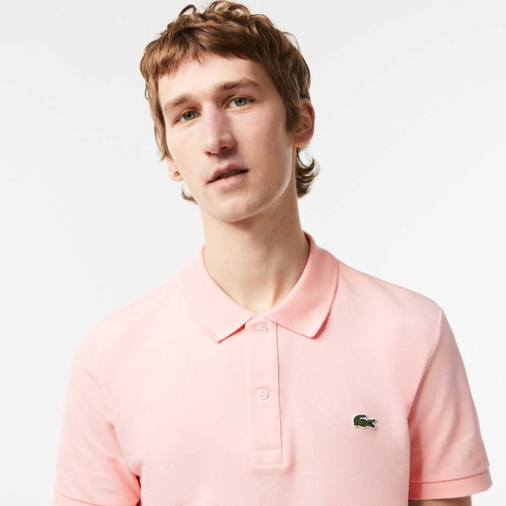 Lacoste Original L.12.12 Slim Fit Petit Pique Bomull Rosa | XLIHO-3872