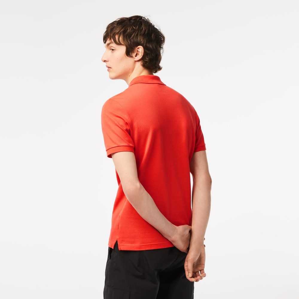 Lacoste Original L.12.12 Slim Fit Petit Pique Bomull Orange | XTOEZ-7256