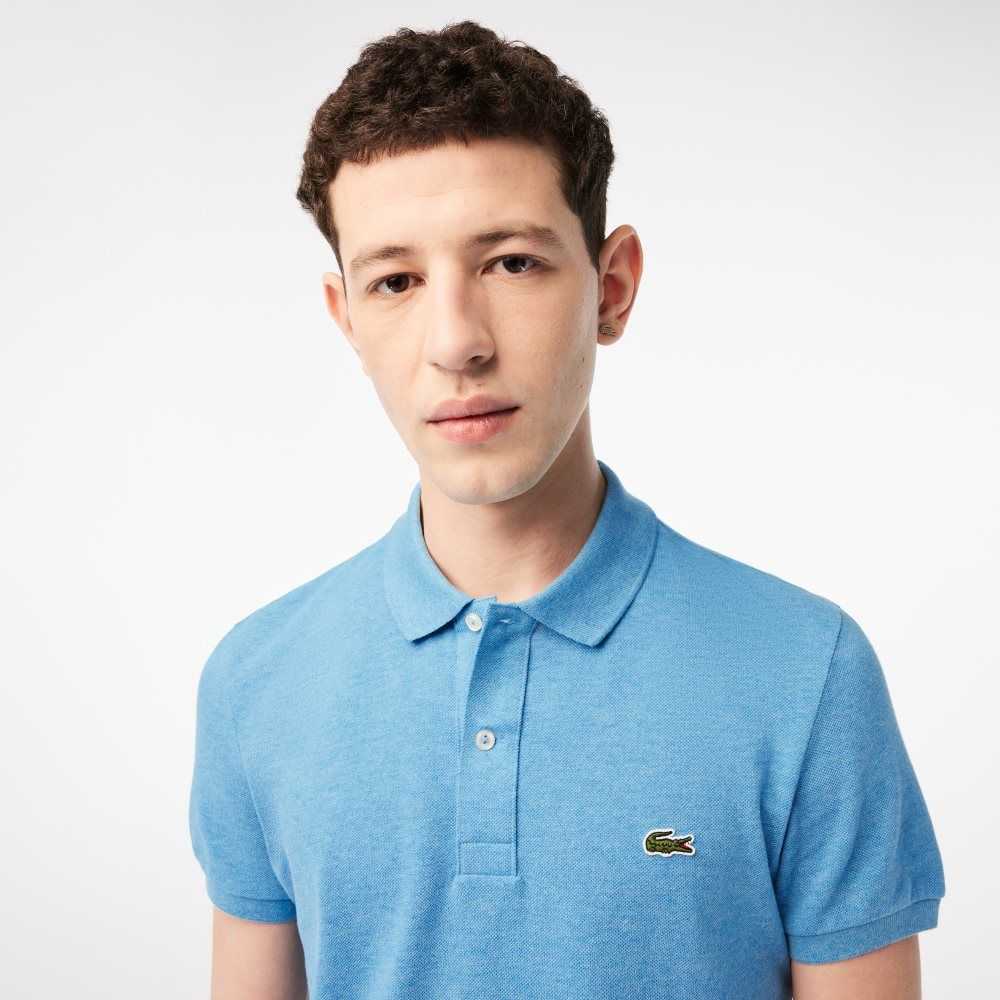 Lacoste Original L.12.12 Slim Fit Petit Pique Bomull Blå | YJHDU-0578