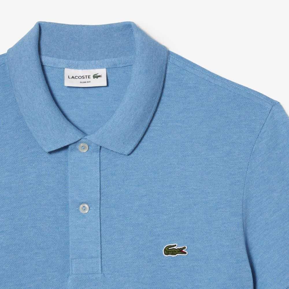 Lacoste Original L.12.12 Slim Fit Petit Pique Bomull Blå | YJHDU-0578