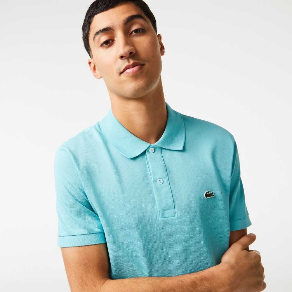 Lacoste Original L.12.12 Slim Fit Petit Pique Bomull Mintgröna | ZCGPS-9745