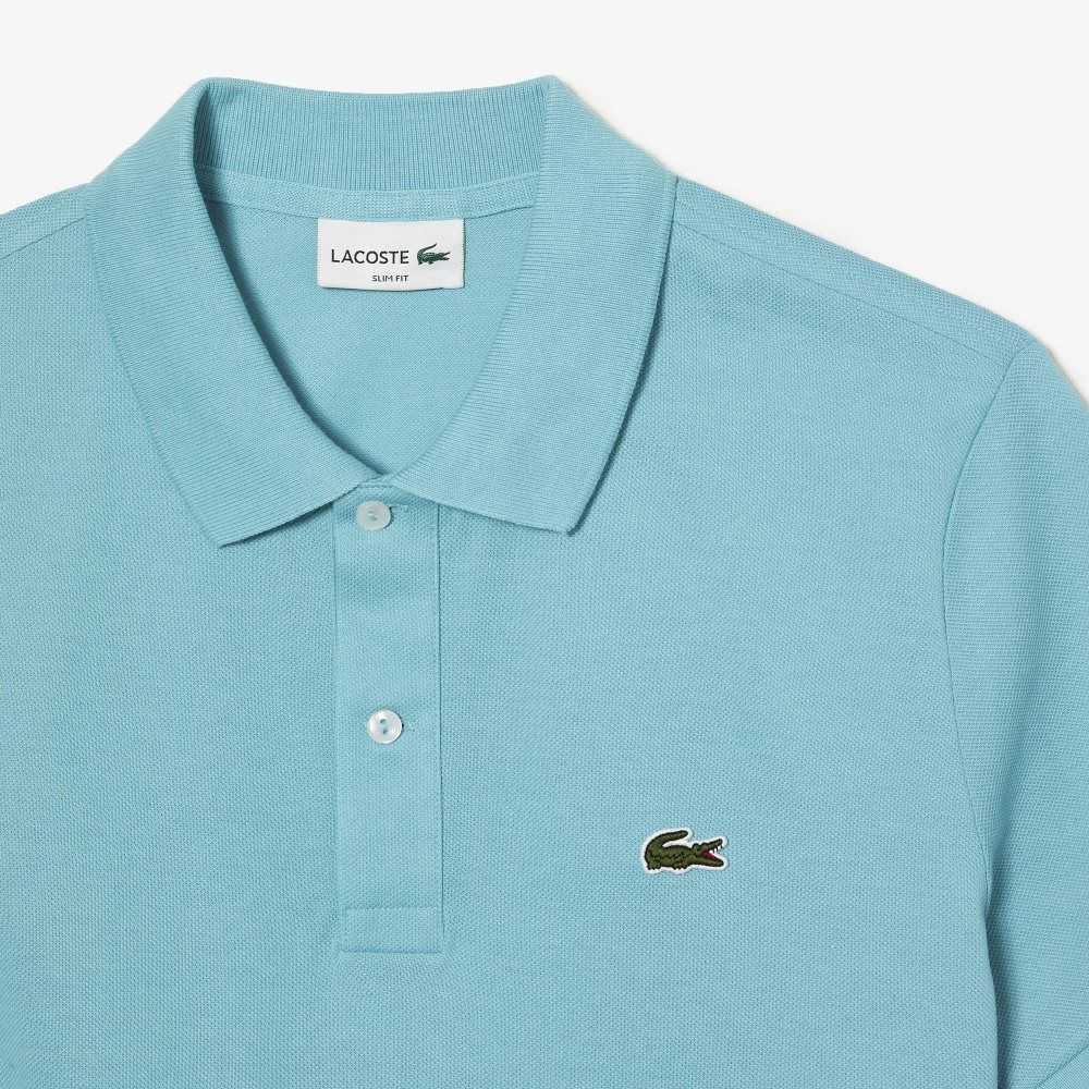 Lacoste Original L.12.12 Slim Fit Petit Pique Bomull Mintgröna | ZCGPS-9745