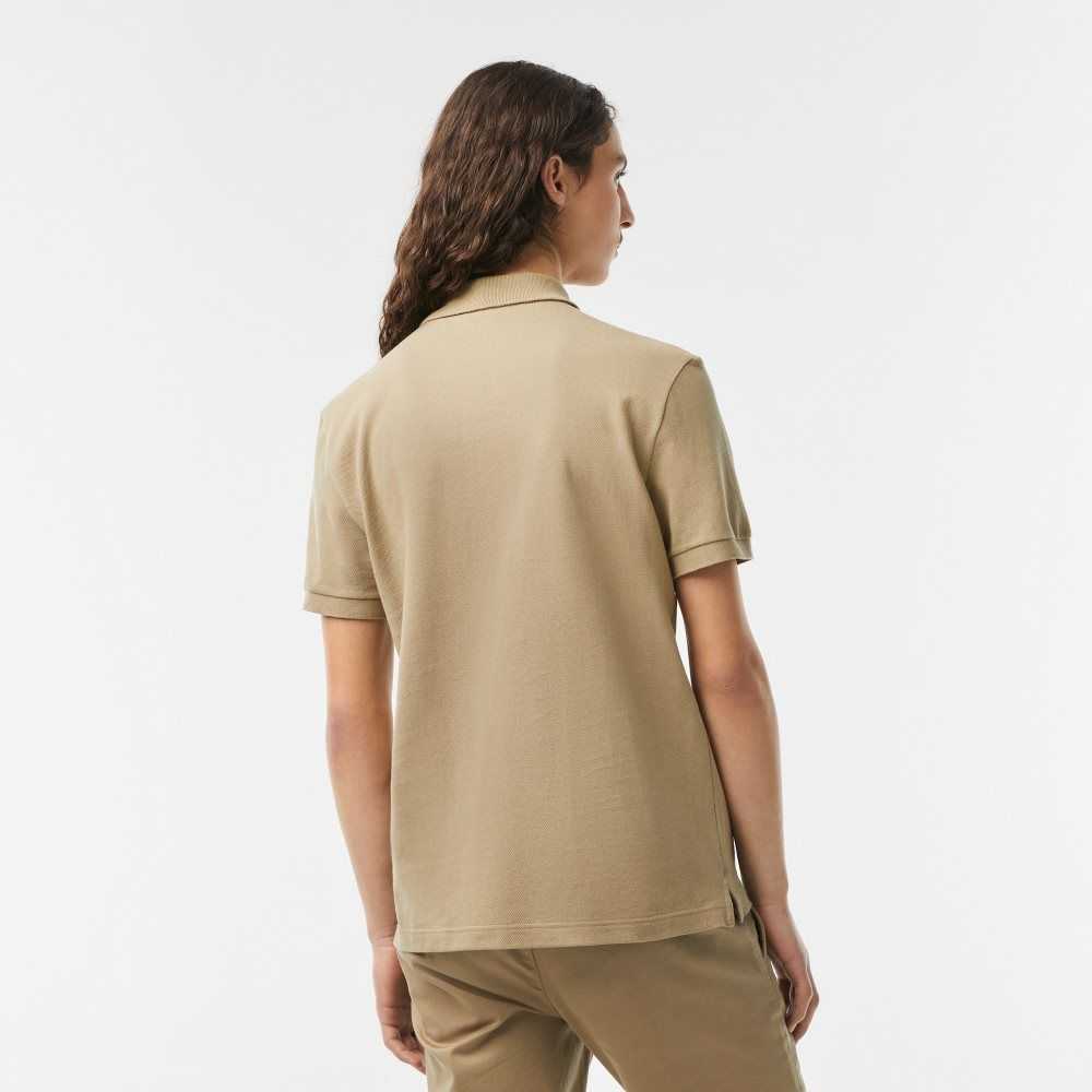 Lacoste Original L.12.12 Slim Fit Petit Pique Bomull Beige | ZENPS-2674