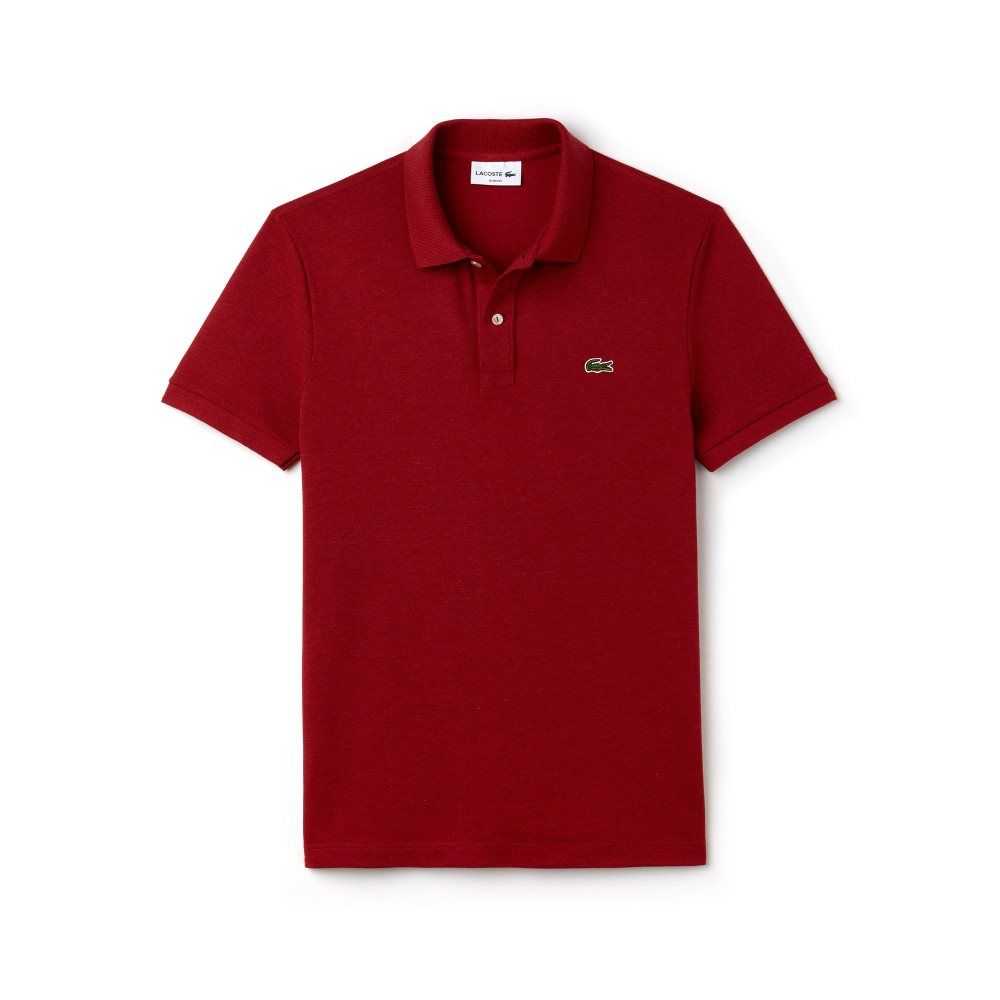 Lacoste Original L.12.12 Slim Fit Petit Pique Bomull Röda | ZWLOH-2347