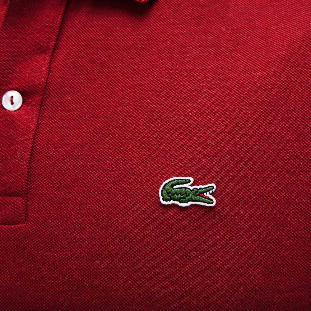 Lacoste Original L.12.12 Slim Fit Petit Pique Bomull Röda | ZWLOH-2347