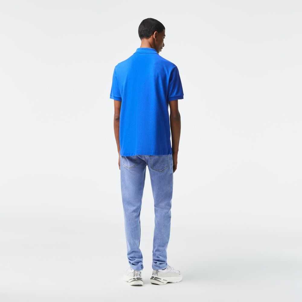 Lacoste Original L.12.12 petit pique cotton Blå | DFLRU-6985