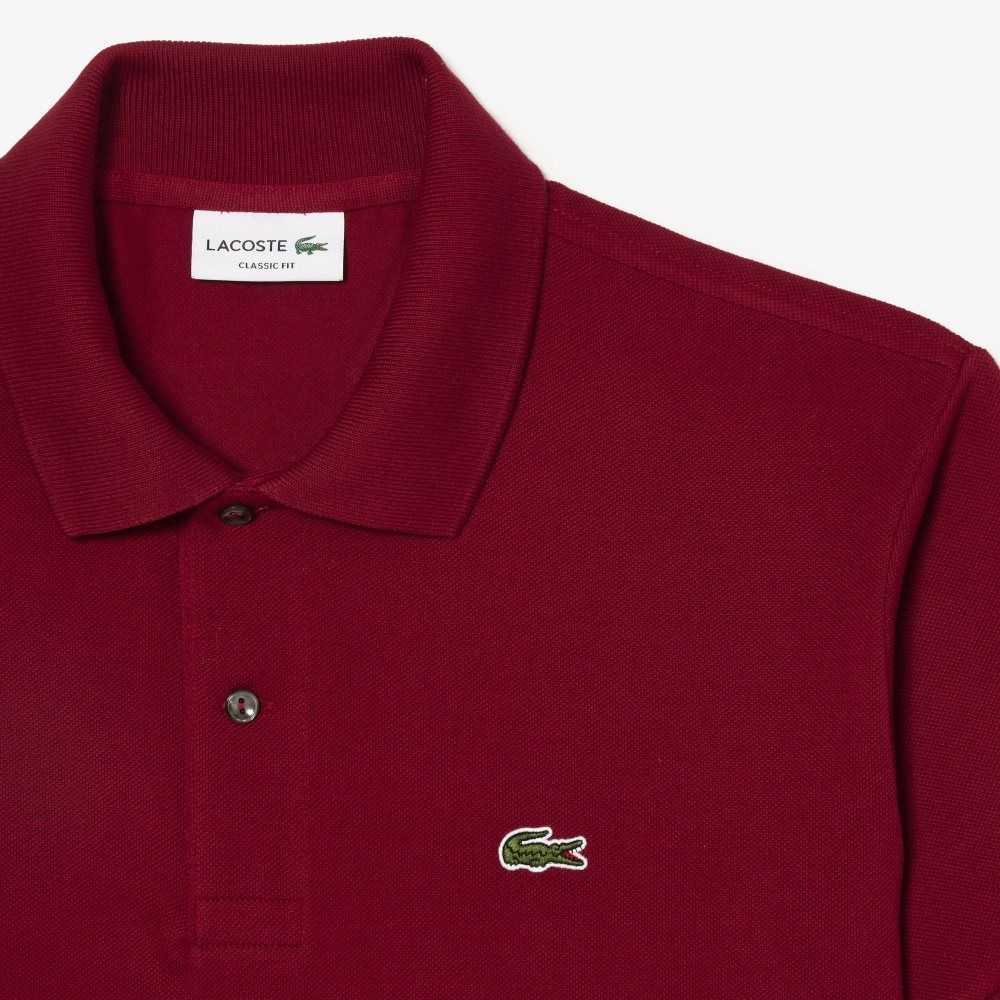 Lacoste Original L.12.12 petit pique cotton Vinröda | JDLRC-6584