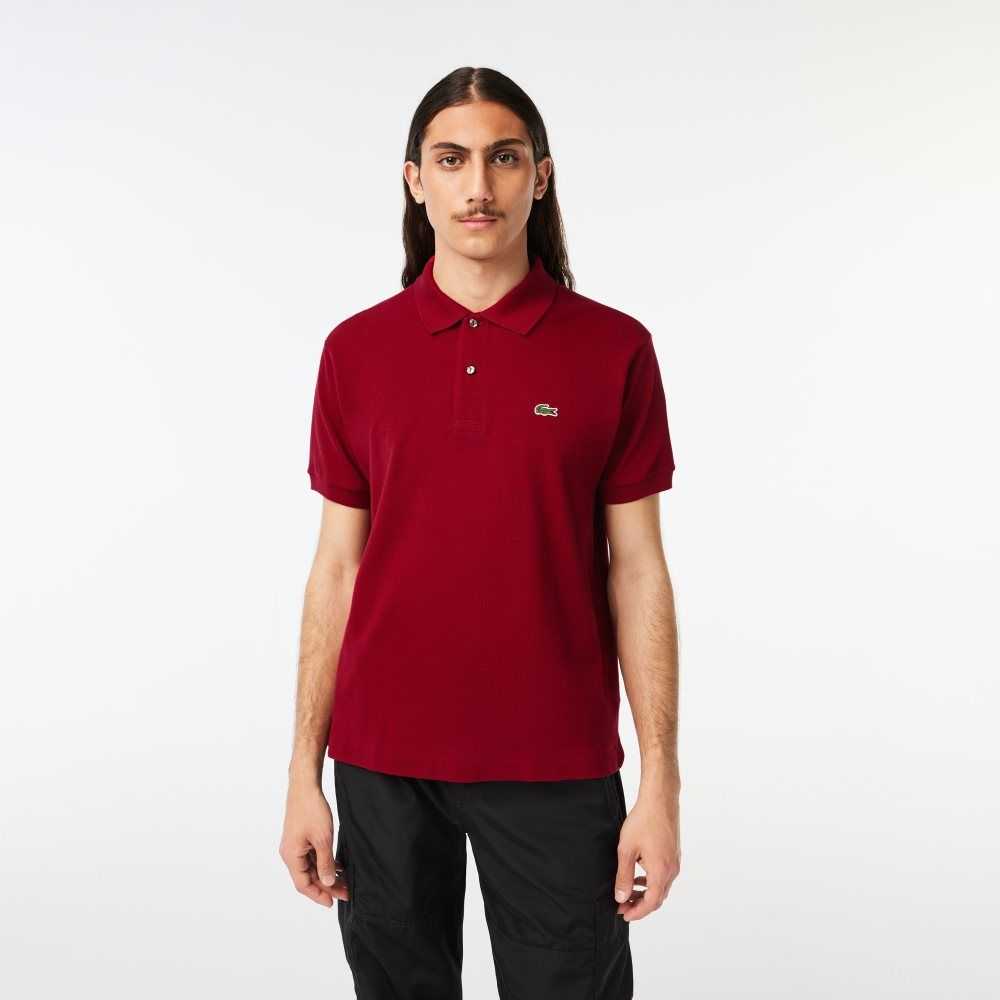 Lacoste Original L.12.12 petit pique cotton Vinröda | JDLRC-6584