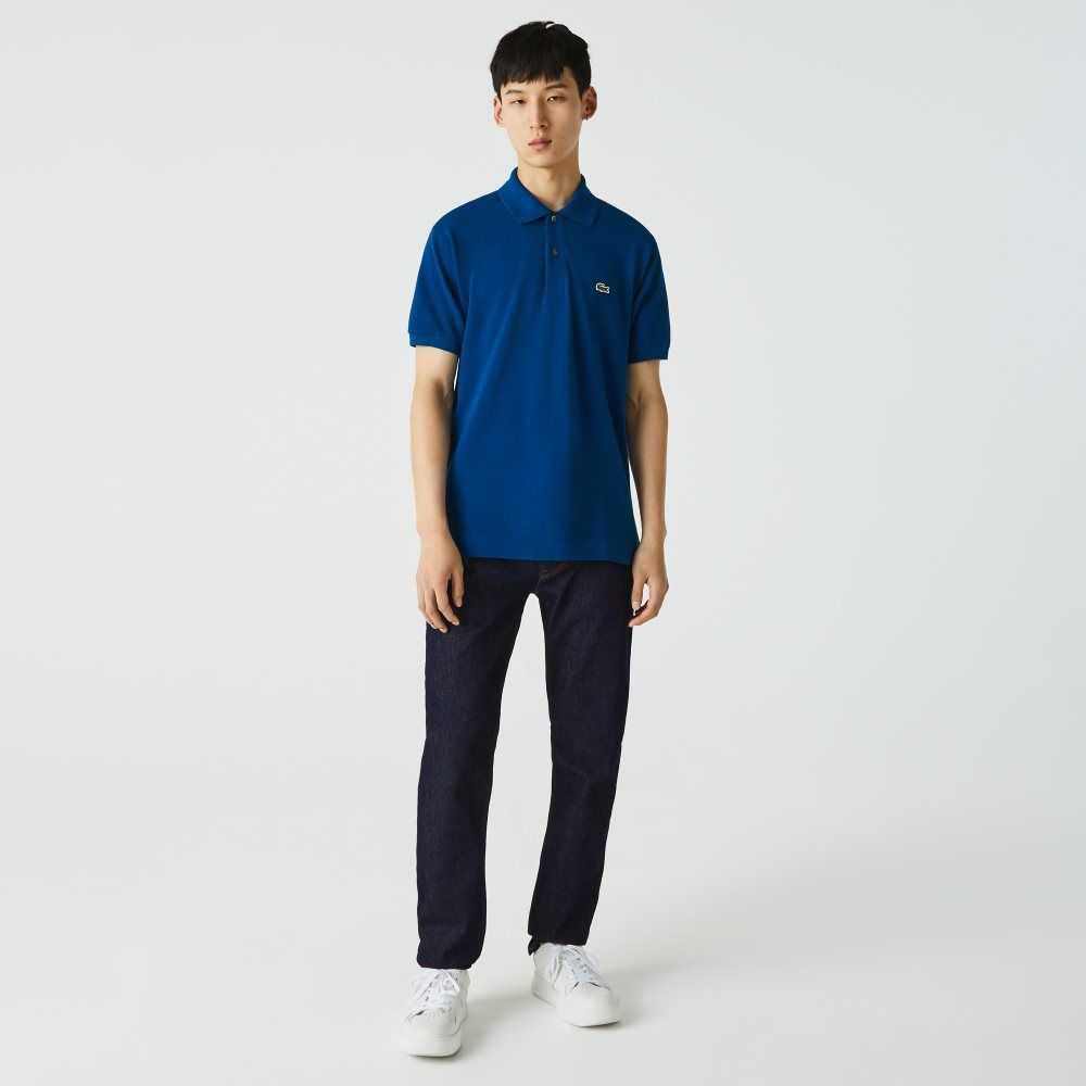 Lacoste Original L.12.12 petit pique cotton Blå | MLIHO-0317