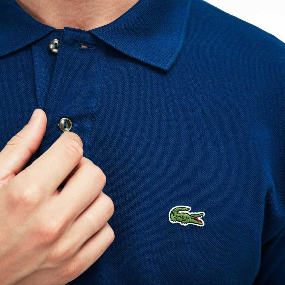 Lacoste Original L.12.12 petit pique cotton Blå | MLIHO-0317