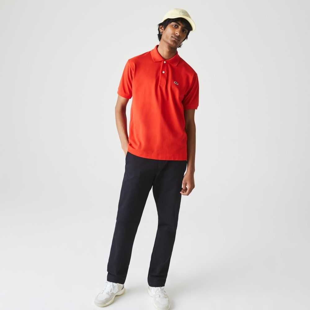 Lacoste Original L.12.12 petit pique cotton Röda | NOHLY-1892