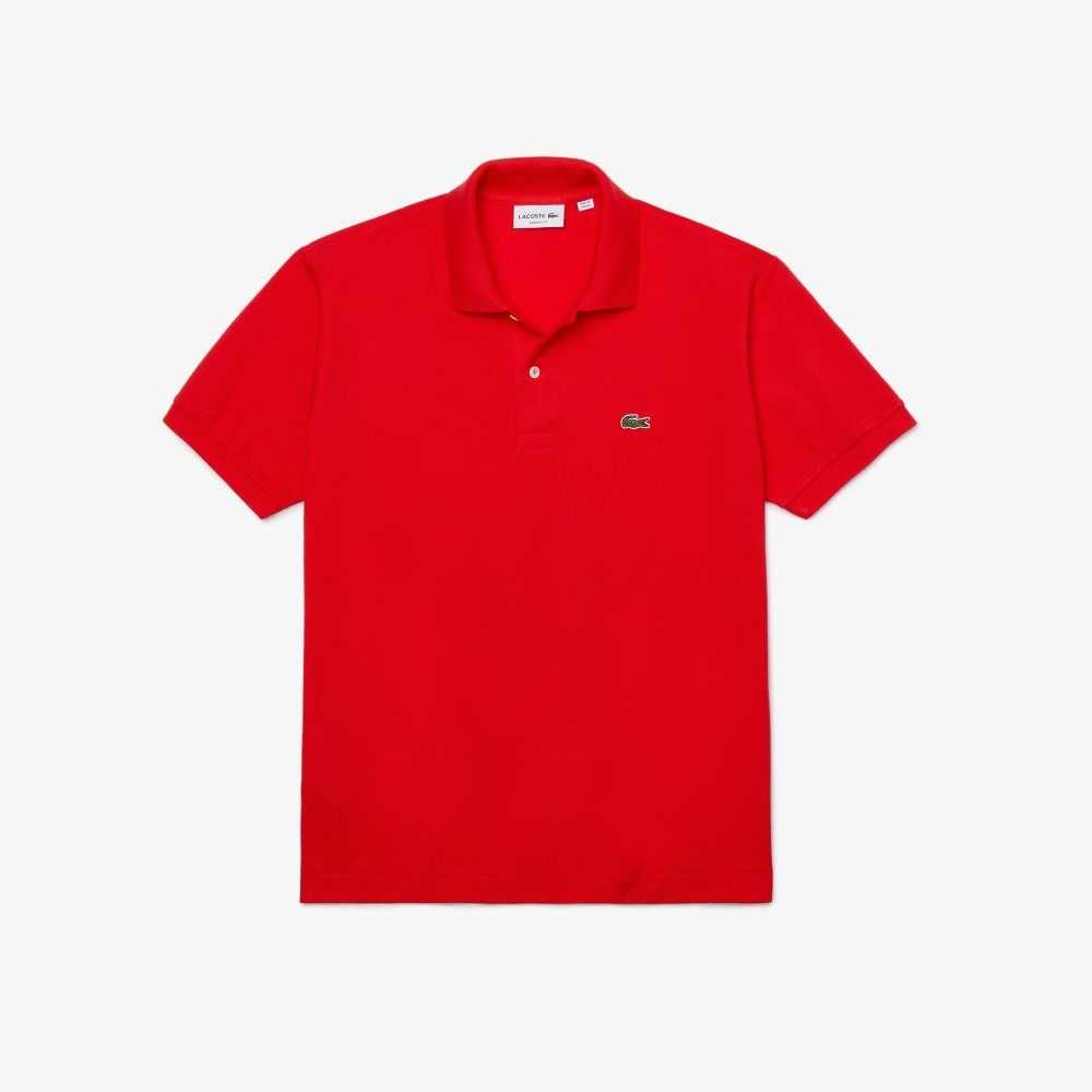 Lacoste Original L.12.12 petit pique cotton Röda | NOHLY-1892