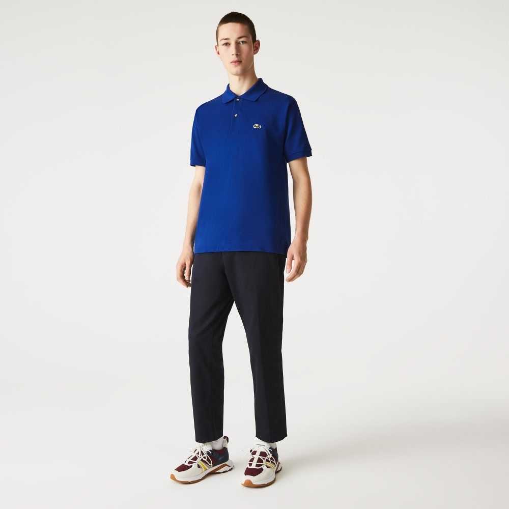 Lacoste Original L.12.12 petit pique cotton Blå | QFUKD-3159