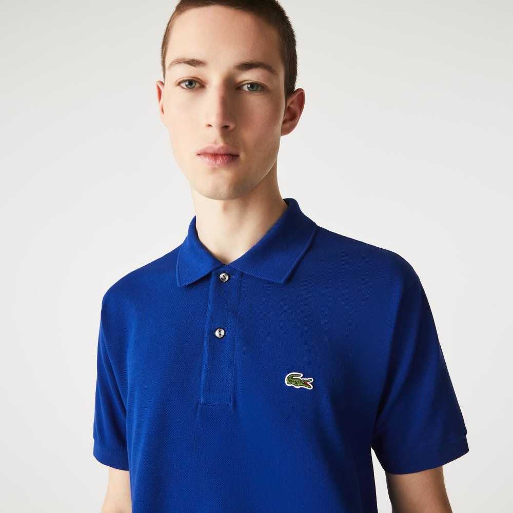 Lacoste Original L.12.12 petit pique cotton Blå | QFUKD-3159