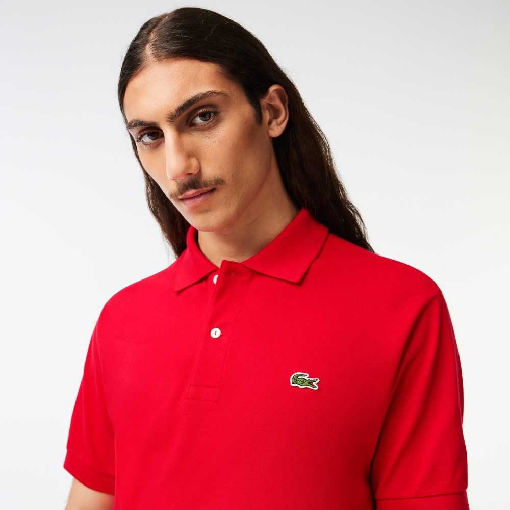 Lacoste Original L.12.12 petit pique cotton Röda | WIDFT-8960