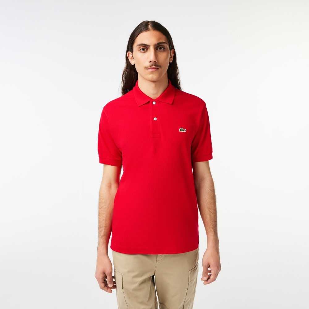 Lacoste Original L.12.12 petit pique cotton Röda | WIDFT-8960