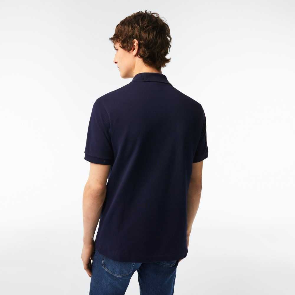 Lacoste Original L.12.12 petit pique cotton Marinblå Blå | ZVBHX-0342