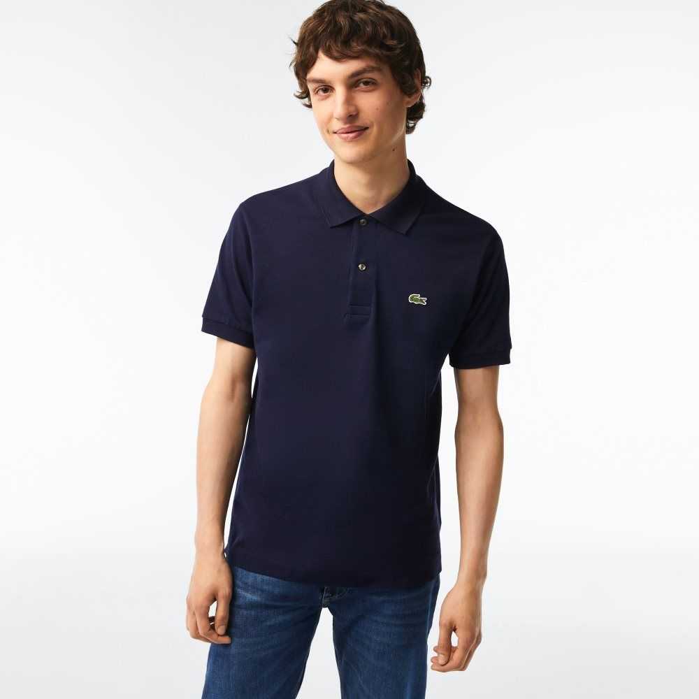 Lacoste Original L.12.12 petit pique cotton Marinblå Blå | ZVBHX-0342