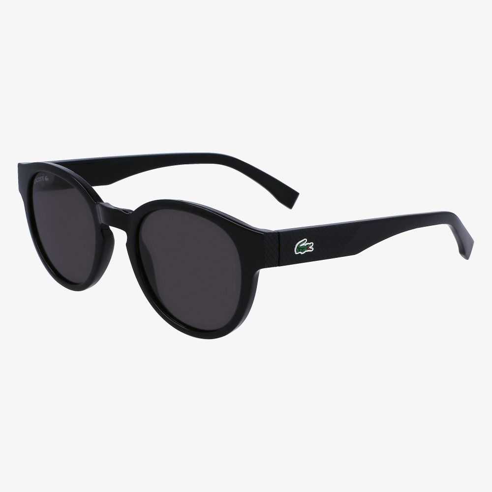 Lacoste Oval Plant Based Resin L.12.12 Svarta | GJQXV-6832