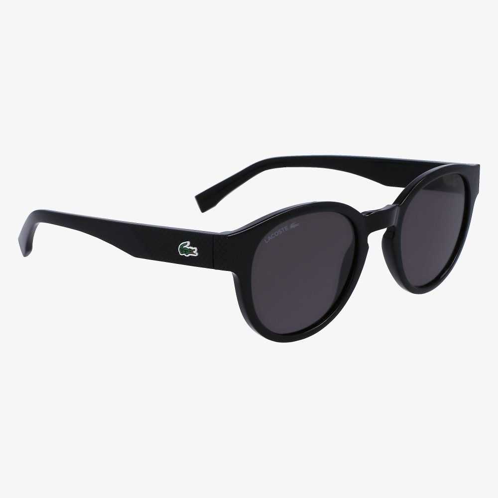 Lacoste Oval Plant Based Resin L.12.12 Svarta | GJQXV-6832