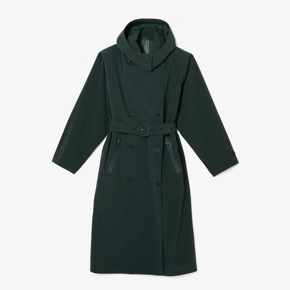 Lacoste Oversized Trench Coat Gröna | COKVL-6815