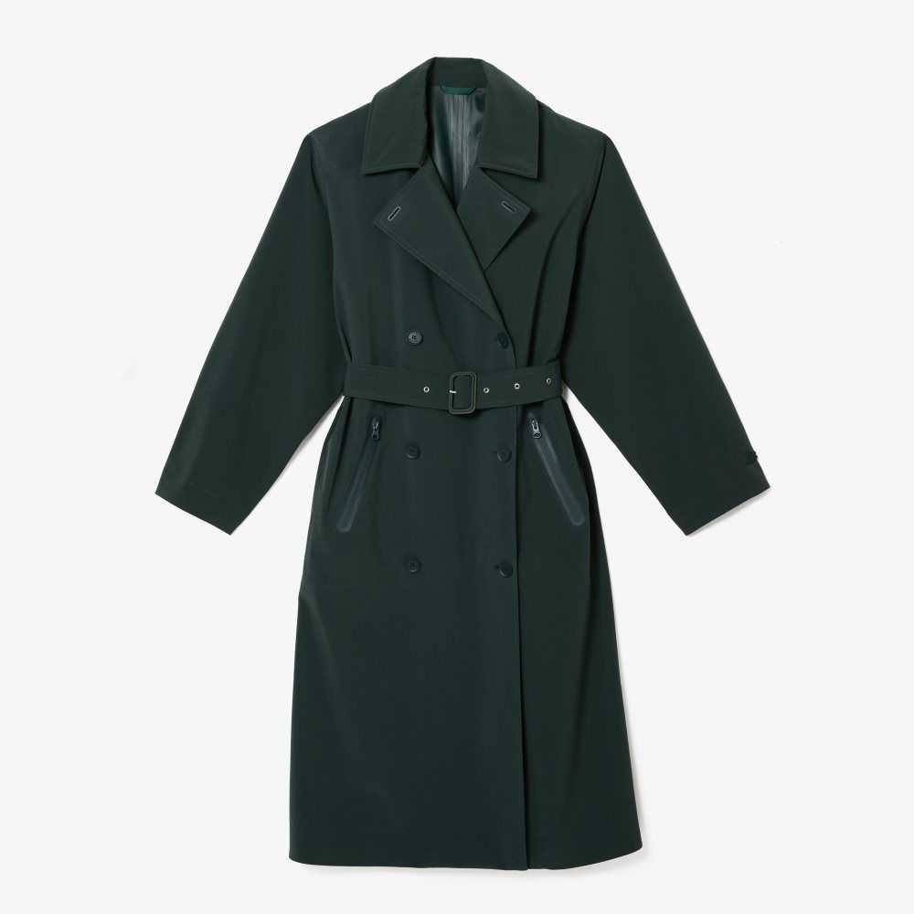 Lacoste Oversized Trench Coat Gröna | COKVL-6815