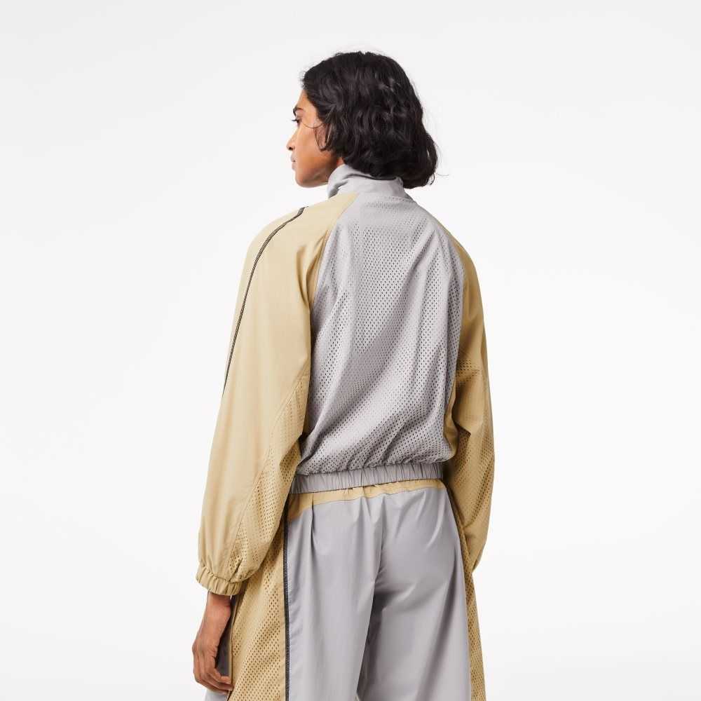 Lacoste Oversized Two-Tone Grå Beige | GKCTM-2739