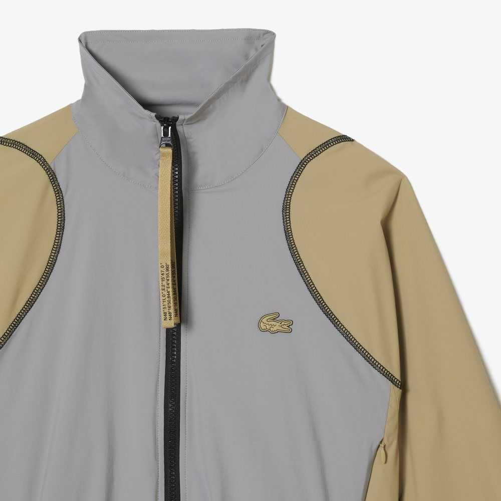 Lacoste Oversized Two-Tone Grå Beige | GKCTM-2739