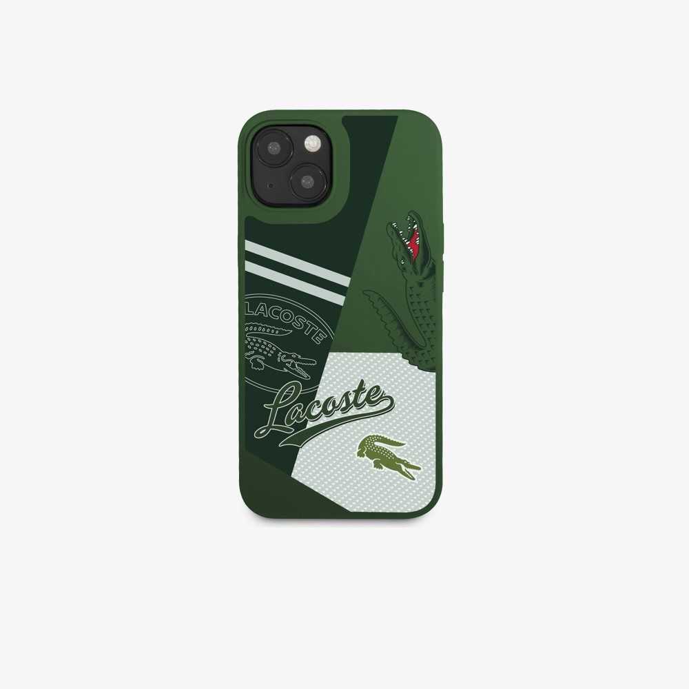 Lacoste Patchwork Print iPhone 14 Plus Olika Färger | FUQOL-3817